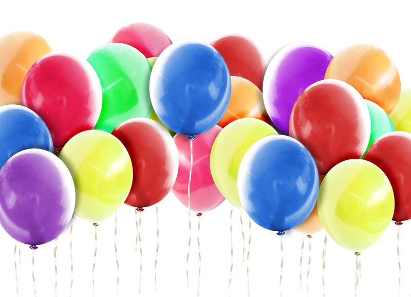 Birthday party balloons